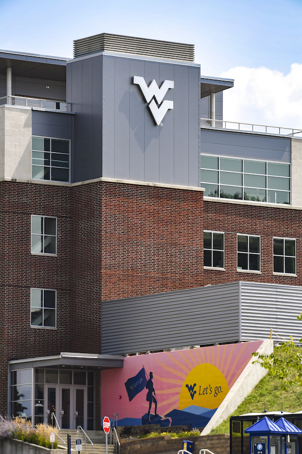 Outside of the Evansdale Crossing building.